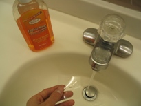 Washing one of the products