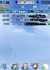 The main screen