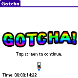 end Gotcha   a game for people who hate small children getting hold of their PDA